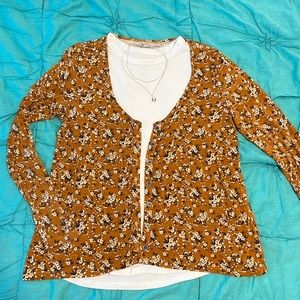 American Eagle Floral Cardigan